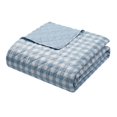 thumbnail image 4 of VCNY Home Blue Gingham 3-Piece Adult Microfiber Quilt Set, Full/Queen, 4 of 6
