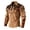 Khaki*, variant on RUTAYY Men's Shirts Casual Comfortable Turndown Collar Button Down Long Sleeve Tops Business Daily Wear Comfortable Work Vacation Blouse