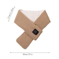 thumbnail image 3 of Bufanda térmica inteligente recargable por USB para mujer | Calentador de cuello con temperatura ajustable | Polar suave y ligero con calentamiento rápido en 5 segundos | Protector de cuello de invi, 3 of 5