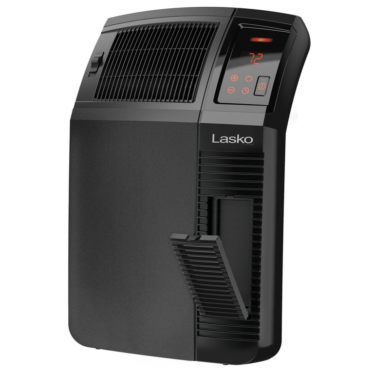 Lasko 1500W Electric Cyclonic Ceramic Room Space Heater with Timer,  CC24920, Black - Walmart.com