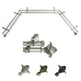 thumbnail image 1 of Atilla 13/16" Double Bay Window curtain rod Adjustable 20"-36", 38"-72" - Satin Nickel,(ABay-40-5D), 1 of 4
