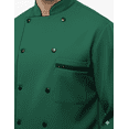 thumbnail image 4 of Multicolor with Black Trim, 3/4 Sleeve Chef Coat (Men's XS-6XL), 4 of 7
