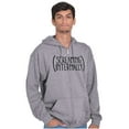 thumbnail image 3 of Funny Screaming Internally Sarcastic Unisex Fleece Graphic Zip Up Hoodie Brisco Brands 4X, 3 of 6
