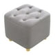 thumbnail image 5 of Taburete para pies Reposapiés Asiento acolchado Taburete otomano antideslizante estable Taburete pequeño para vestidor Entrada Guardería Sofá Hogar , gris Macarena Escabel, 5 of 8
