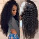 thumbnail image 1 of Pelucas de cabello humano con malla Frontal rizada 13x4 para mujeres negras, peluca Frontal de encaje transparente brasileña, densidad 180%-220% KF Beauty U Tan Jianjun unisex, 1 of 1