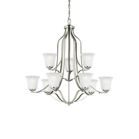 

Traditional Nine Light Chandelier-Brushed Nickel Finish-Incandescent Lamping Type Bailey Street Home 73-Bel-2287631