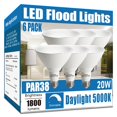 thumbnail image 1 of Bombillas LED Gonhom Par38, 20 W, 5000 K, regulables, paquete de 6, 1 of 7