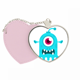 thumbnail image 1 of Bolsa de viaje Mirror maquillaje corazón rosa Universo y Alien cíclope extraterrestre azul, 1 of 4