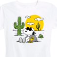 thumbnail image 3 of Peanuts - Snoopy & Woodstock - Women's Short Sleeve Graphic T-Shirt, 3 of 6