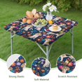 thumbnail image 4 of Beagle Dog Dog and Pioneer Flower Square Fitted Tablecloth with Elastic Edge,Square Table Cover,Washable Elastic Table Cover for Home Kitchen Party Decor 36"x36", 4 of 6