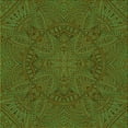 thumbnail image 1 of Ahgly Company Indoor Square Patterned Green Onion Green Area Rugs, 6' Square, 1 of 6