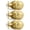 Brushed Brass-3, variant on 10 Pack Black Colonial Ball Interior Passage Doorknobs for Closet Hallway
