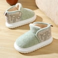 thumbnail image 3 of Zapatos de nieve con tacón de bolsa de invierno, zapatos de algodón cálidos y gruesos de terciopelo, botas de nieve para mujer con suela gruesa para parejas de otoño e invierno, 3 of 5