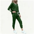 thumbnail image 5 of Edvintorg Travel Outfits for Women Long Sleeve Fashion Creweck Casual Pullover Tops and Drawstring Pants Matching Sets Women Clothing, 5 of 7