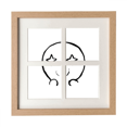 thumbnail image 1 of Eyes Shine Black Star Face Cartoon Frame Wall Tabletop Display 4 Openings Picture, 1 of 3
