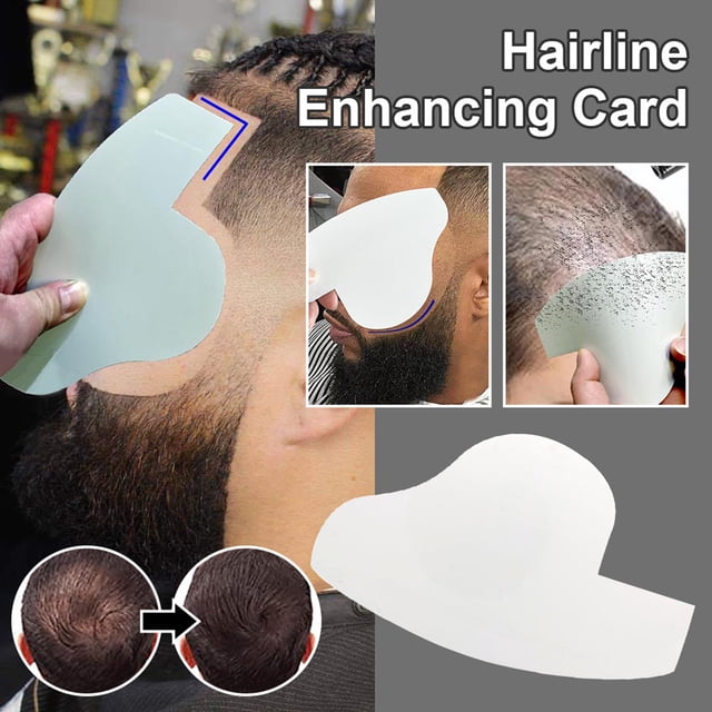 Barber Line Up Beard Shaping Template Hairline Optimizer Hairline Enhancing Card Barber Line Up Beard Shaping Template Beard Design Template Model Hairdressing Hair Styling Tool