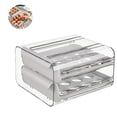 thumbnail image 2 of Wosthever Soporte para huevos de 32 rejillas, contenedor de almacenamiento de huevos de doble capa, cajón para huevos de gran capacidad, fácil de usar Almacenamiento y organización del hogar Wosthever HA018121-00, 2 of 6