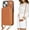 Brown, variant on Crossbody Wallet Case for iPhone 13 iPhone 14, Zipper Pocket Case with Card Holder, PU Leather RFID Blocking Protective Cover Case with Kickstand Detachable Wrist Strap Lanyard 6.1" (Black)