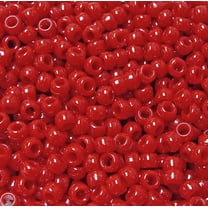 JOLLY STORE Crafts Red Pony Beads 9x6mm 500pc Made in the USA