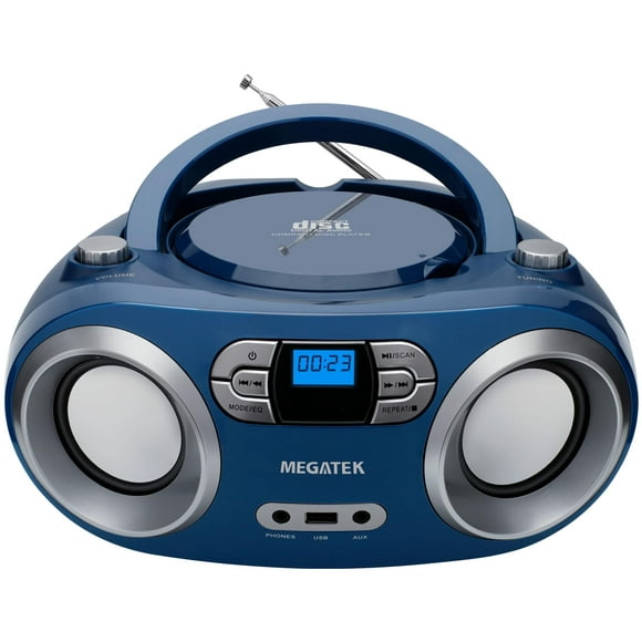 Caja de CD portátil MEGATEK CB-M25BT con Bluetooth Blue Jay
