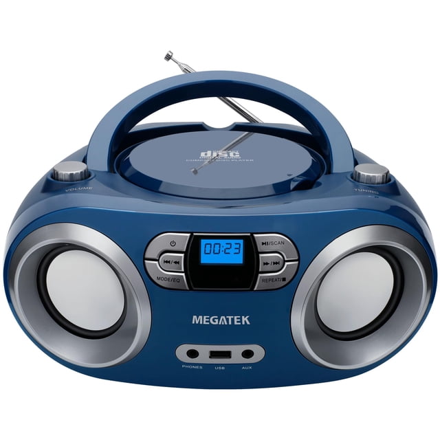 Caja de CD portátil MEGATEK CB-M25BT con Bluetooth Blue Jay