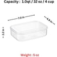 thumbnail image 3 of Lustroware 6 Set, Micro Clear 1.0 qt Kitchen Pantry Food Storage Container Set with Lid, Shatterproof, BPA Free, Dishwasher, Microwave Safe Canister, Fridge Refrigerator Organizer, Made in Japan, 3 of 9