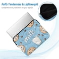 thumbnail image 2 of FORMRS 15"-15.6" Laptop Sleeve Protective Case Soft Carrying Quilted Computer Bag Cover, Milk and Cookies, 2 of 7
