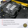 thumbnail image 6 of 2 Lift Supports Gas Struts Fits 2003 2004 2005 2006 2007 2008 Hyundai Tiburon Front Hood Engine Lid Cover Bonnet SG367004 D95478 6352 Springs Arms Dampers Rods, 6 of 6