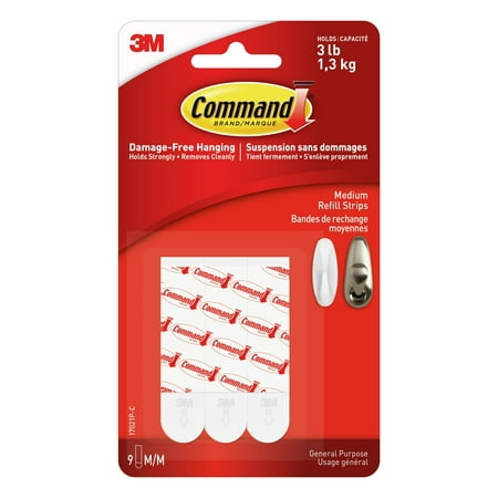 

3M Command Adhesive Strips 17521 Boxed Medium Strips 1000 Strips