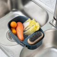thumbnail image 1 of Sink Strainer Colander Drain Basket, Multifunction Saddle-shaped Mesh Strainer, Corner Food Strainer Over The Sink For Kitchen Waste, Vegetable, Fruit, 1 of 2
