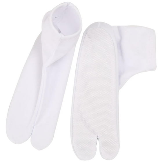 OFFIGAM Men's White Tabi Socks, 1 Pair, Comfortable and Easy to Wear Traditional Japanese Style Socks