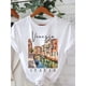 thumbnail image 1 of Camiseta con estampado de letras de Venecia Italia, camiseta casual de manga corta con cuello redondo para verano y primavera, ropa de mujer., 1 of 6