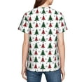 thumbnail image 7 of Wukai Buffalo Plaid Christmas Trees Youth Unisex Short Sleeve T-Shirt for Boys, Girls, Teens, and Kids-Large, 7 of 7