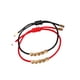 thumbnail image 1 of Brazalete ajustable de cuentas de cobre tibetano Qarigey rojo y negro 2 piezas, 1 of 6