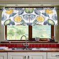 thumbnail image 7 of Ryvnso Retro Lemon Leaf Curtains Sets Short Curtain Rod Pocket Half Window Cafe Farmhouse Tier 2 Panels 57"W x 24"L, 7 of 7