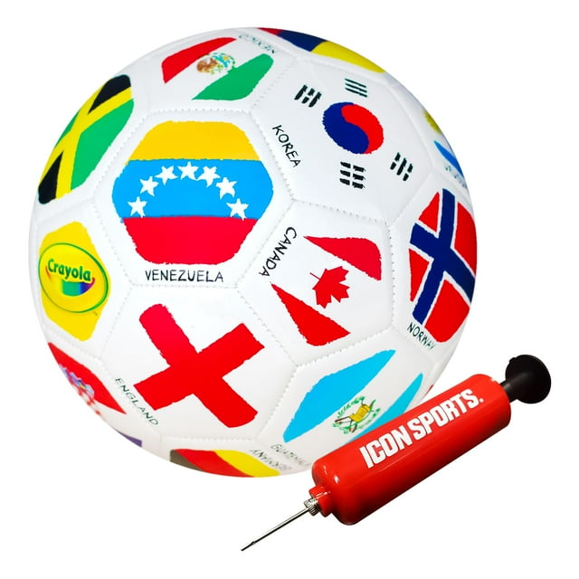 Balón de fútbol oficial Crayola - Unisex niños - CRAY70BL Internacional Talla 5