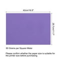 thumbnail image 2 of Uxcell Colored Copy Paper 16.5x11.7" 80gsm Dark Purple 25 Sheets, 2 of 7
