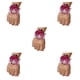 thumbnail image 2 of Billuyoard Ramillete de muñeca de rosa satinada hecho a mano de larga duración para bodas y graduaciones elástica N27 púrpura rojo Type2 NO2, 2 of 6