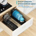 thumbnail image 4 of Escurridor de platos compacto de acero inoxidable ANTOPY con tapete, 4 of 6