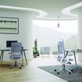 thumbnail image 5 of Eurotech Chaise de Bureau Ergonomique Réglable, Cadre Blanc Maille Grise, 5 of 5