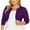 H1-Purple, variant on SHOWMALL Women's Plus Size Open Front Cropped Cardigan Wine Red 3X Lightweight Long Sleeve Bolero Shrug for Dresses