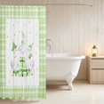 thumbnail image 3 of Erosebridal Goose Shower Curtain 72Wx72L for Girls, Green Gifts Waterproof Bathroom Curtain, 3 of 5
