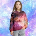 thumbnail image 6 of SOFTCCLO Girls Hoodies Space Galaxy Print Pullover Hoodie Top Casual Cozy Hoodies for Girls Size 3-4Y, 6 of 8