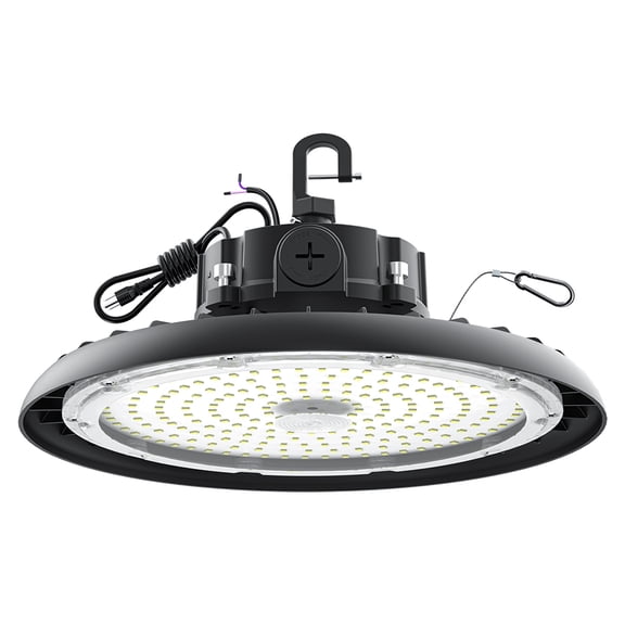 1-Pack 180W LED UFO High Bay Lights, 32400LM 6000K IP65 Plug & Play for Warehouse Factory Garage Workshop Barn