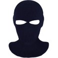thumbnail image 5 of GRNSHTS 2-Hole Knitted Full Face Cover Ski Neck Gaiter, Winter Balaclava Warm Knit Beanie for Outdoor Sports (Navy Blue), 5 of 13