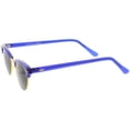 thumbnail image 3 of True Vintage Horn Rimmed Semi Rimless Sunglasses Green Tinted Oval Lens 49mm (Blue / Green), 3 of 4