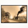 thumbnail image 2 of Designart - Train à Vapeur Rétro - Impression sur Toile Encadrée Photographie de Paysage, 2 of 4