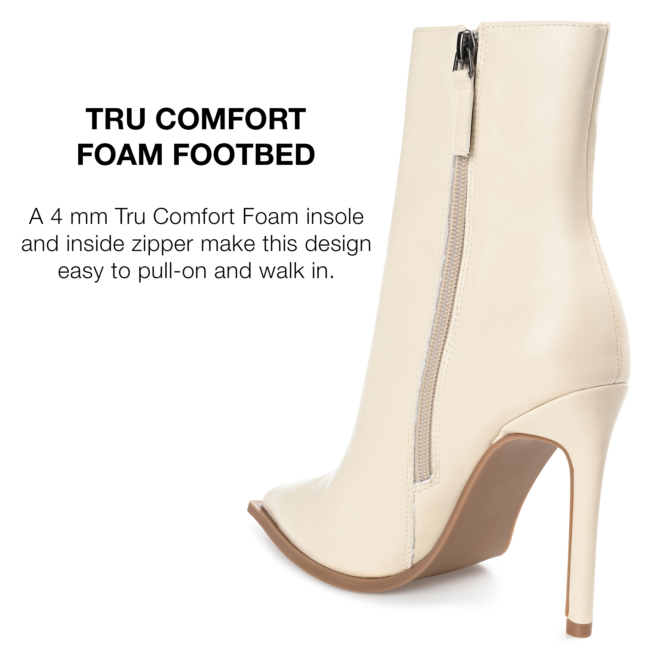 Journee Collection Womens Limma Pointed Toe Stiletto High Ankle Booties