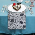 thumbnail image 4 of Nawy Flowers Wallpaper Vintage Cloth Napkins, Reusable Machine Washable Fabric for Events and Gifts 2 PCS, 4 of 7
