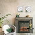 thumbnail image 4 of Square Wall Mirrors Decor 4PCS: Farmhouse Wall Decorative Mirrors 12x12 inches for Living Room, Hallway, Entryway, Shabby Whitewashed Wood Wall-Mounted, 4 of 7